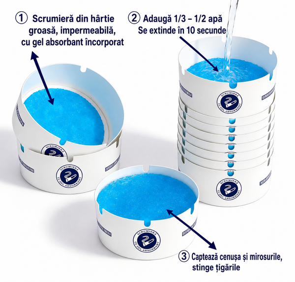 Scrumieră anti-miros 25 buc